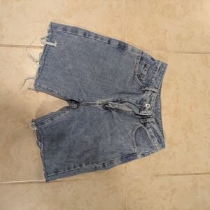 Classic Blue Denim Women's Shorts
